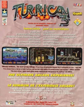 Turrican 3 box cover back